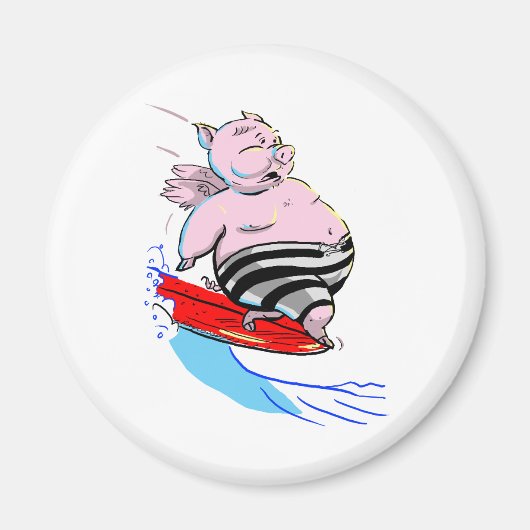 sUrFiNg PiG Magneet (Voorkant)
