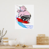 sUrFiNg PiG Poster (Keuken)
