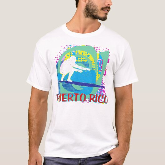 Surfing Puerto Rico T-shirt (Voorkant)