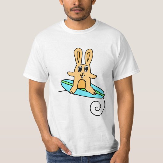 Surfing Rabbit T-shirt (Voorkant)