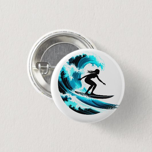 surfing ronde button 3,2 cm (Voorkant /achterkant)