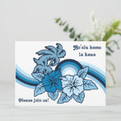 Surfing Safari Luau & BBQ-uitnodigingen Kaart (Staand voorkant)