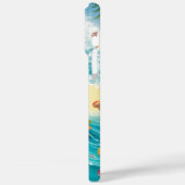 Surfing Santa Christmas with Santa Surfer  Case-Mate iPhone Case (Achterkant / Links)