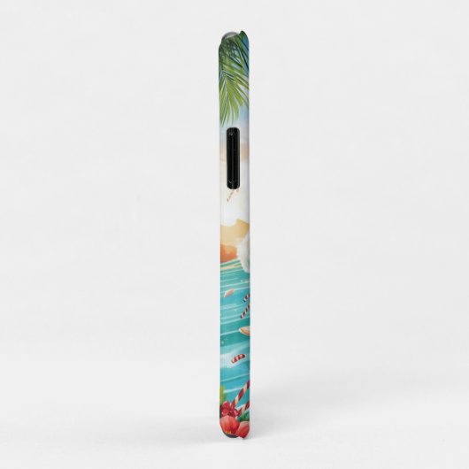Surfing Santa Christmas with Santa Surfer Case-Mate iPhone Case (Achterkant/rechts)