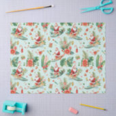 Surfing Santa Christmas Wrapping Paper Sheets  Tissuepapier (Craft)