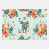 Surfing Santa Claus Christmas in Hawaii  Inpakpapier Vel (Voorkant 3)