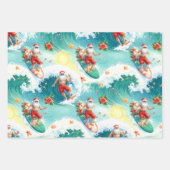 Surfing Santa Claus  Inpakpapier Vel (Voorkant)