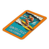 Surfing Santa Cruz California Revel Magneet (Linkerzijde)