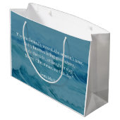 Surfing Santa is on big wave in Hawaii  Groot Cadeauzakje (Achterkant Gekanteld)