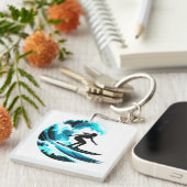 surfing sleutelhanger (Voorkant Rechts)