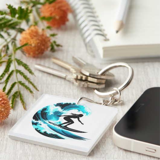 surfing sleutelhanger (Voorkant Rechts)