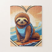 Surfing Sloth Legpuzzel (Verticaal)