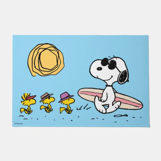 Surfing Snoopy Summer Deurmat (Voorkant)