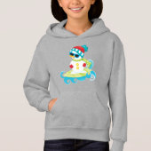 Surfing Snowman Hoodie (Voorkant)