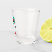 Surfing Snowman Shot Glas (Rechts)