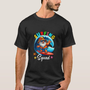 Surfing Squad Kerstmis in juli Gnome Hawaiaans leu T-shirt