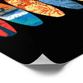 Surfing Surfer Palm Tree Surfboard Sunset Wave _1  Poster (Hoek)