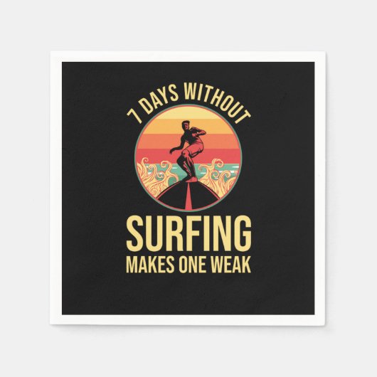 Surfing Surfer Servet (Voorkant)