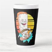 Surfing Sushi Latte Mok (Voorkant)