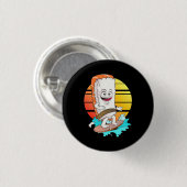Surfing Sushi Ronde Button 3,2 Cm (Voorkant /achterkant)