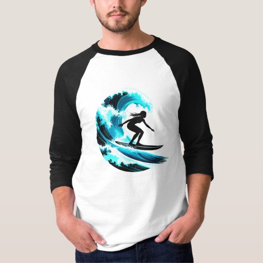 surfing t-shirt (Voorkant)