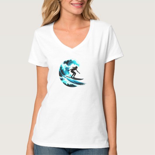 surfing t-shirt (Voorkant)