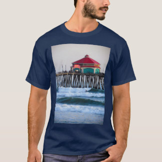 Surfing the Huntington Beach Pier T-shirt