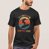 Surfing Tokyo Games 2021 Tsurigasaki Beach Surfer T-shirt (Voorkant)