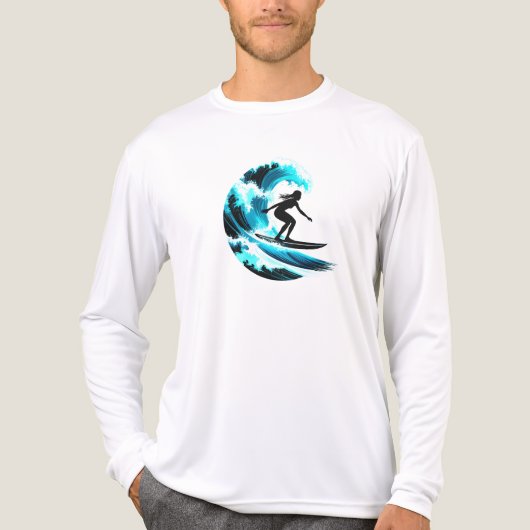 surfing Tri-Blend shirt (Voorkant volledig)
