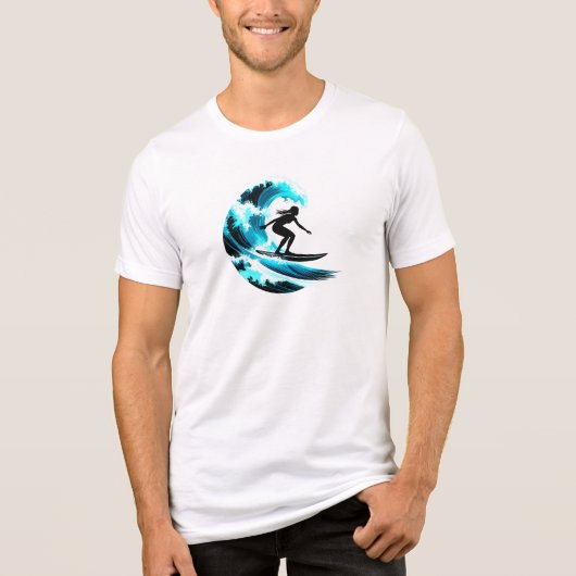 surfing Tri-Blend shirt (Voorkant)