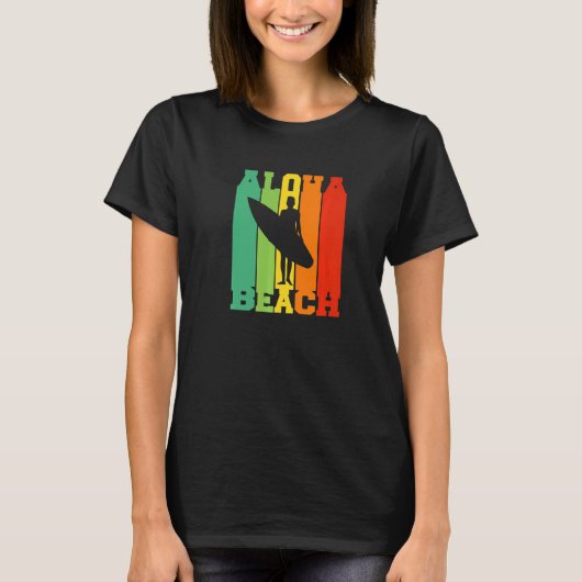 Surfing Tropical Island Hawaii Summer Holiday Surf T-shirt (Voorkant)