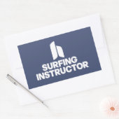 surfinstructeur rechthoekige sticker (Envelop)