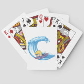 Surfjongen Blue Wave-speelkaarten Pokerkaarten (Achterkant)