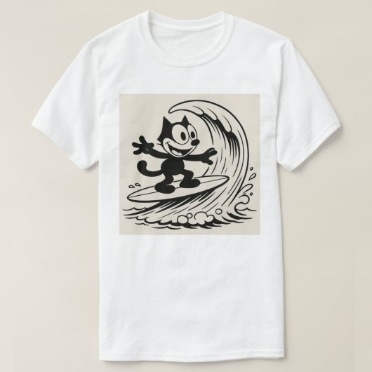 Surfkat T-shirt (Design voorkant)
