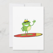 Surfkikker met zonnebril kaart (Voorkant)