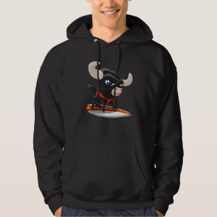 Surflocatie Spanje met cute stier Hoodie