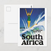 Surfmeisje in Zuid-Afrika Briefkaart (Voorkant / Achterkant)