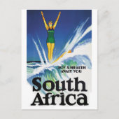 Surfmeisje in Zuid-Afrika Briefkaart (Voorkant)