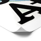 Surfmeisje in Zuid-Afrika Poster (Hoek)