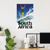 Surfmeisje in Zuid-Afrika Poster (Thuiskantoor)