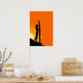 Surfmeisje Poster (Keuken)