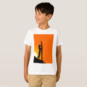 Surfmeisje T-shirt (Voorkant volledig)