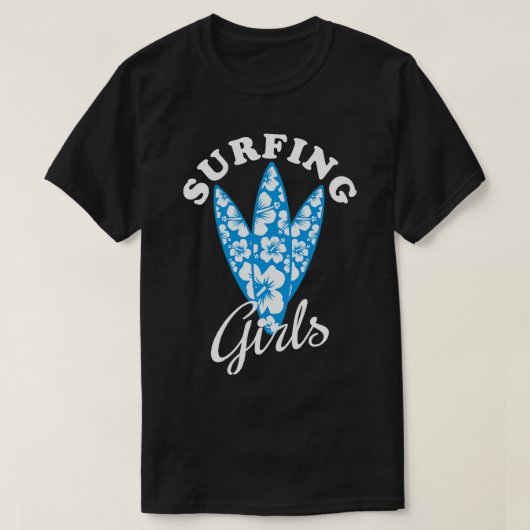 Surfmeisjes TShirt 2 (Design voorkant)