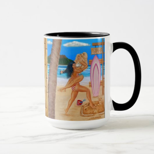 SURFMEISJES VECHTEN MOK (Rechts)