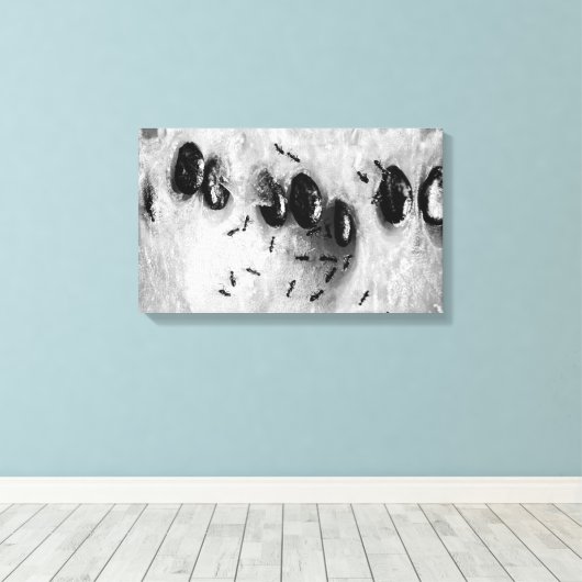 surfmieren canvas afdruk (Insitu (Houten vloer))