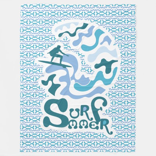 SURFMMER ANGELA SURF BY MASANSER PIXELAT FLEECE DEKEN (Voorkant)