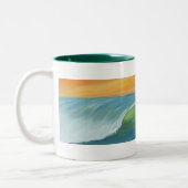surfmok tweekleurige koffiemok (Links)