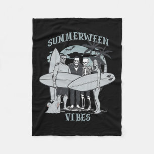 Surfmonsters Clic Halloween Vibes Graphic Fleece Deken