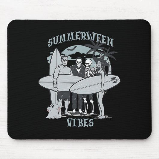 Surfmonsters Clic Halloween Vibes Graphic Muismat (Voorkant)