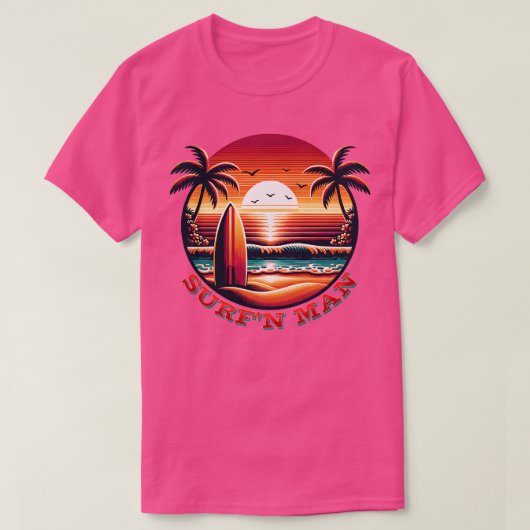 Surfn Man TShirt (Design voorkant)